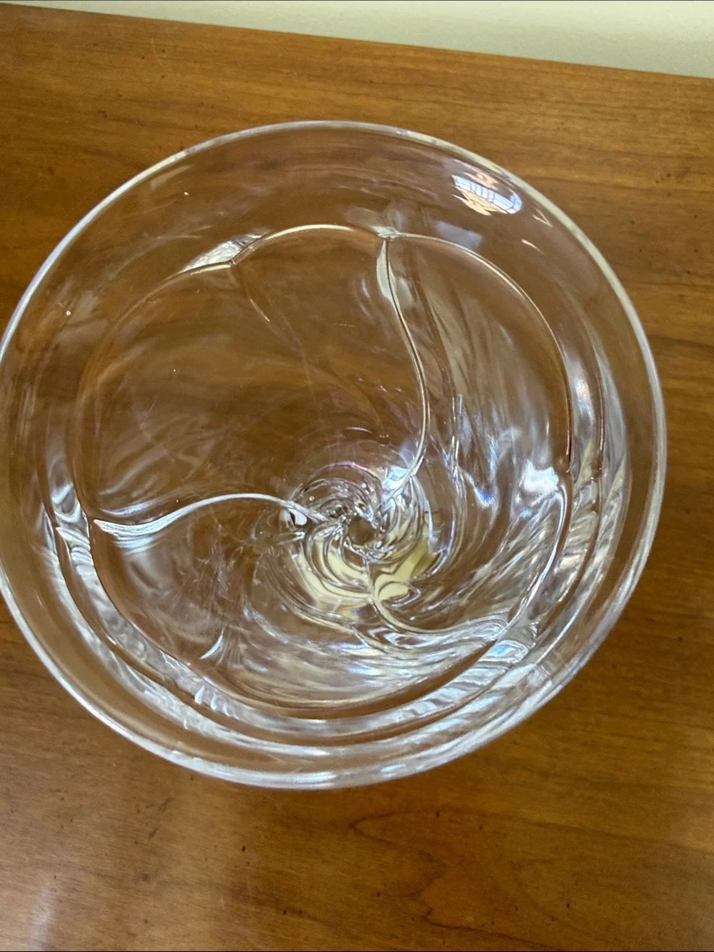 Noritake Sweet Swirl Clear Glass Wine Goblet